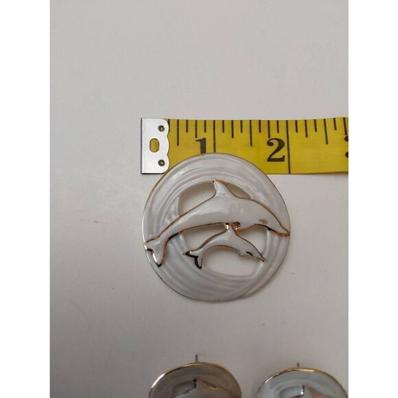 Brooch and Earrings Set 3 pc - Picture 5 of 5